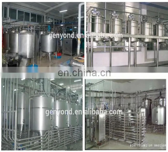 Genyond Factory Flavored nuts plate based rice Milk almond tigernut Soymilk Production Line/Soy milk processing machinery