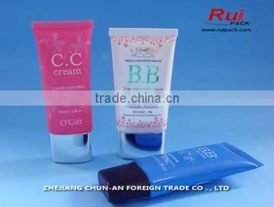 empty plastic tube with plane cap,PE soft plastic tube for personal care