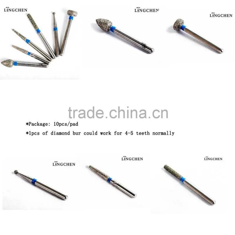Supply dental diamond burs/dental burs names (hot sell)