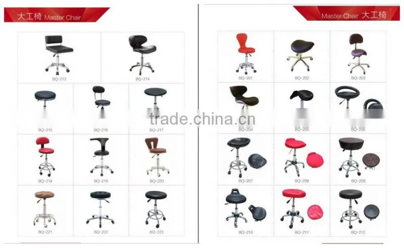 China wholesale supplier master stool salon equipment salon pedicure stool beauty parlour chair leather salon chair barber chair