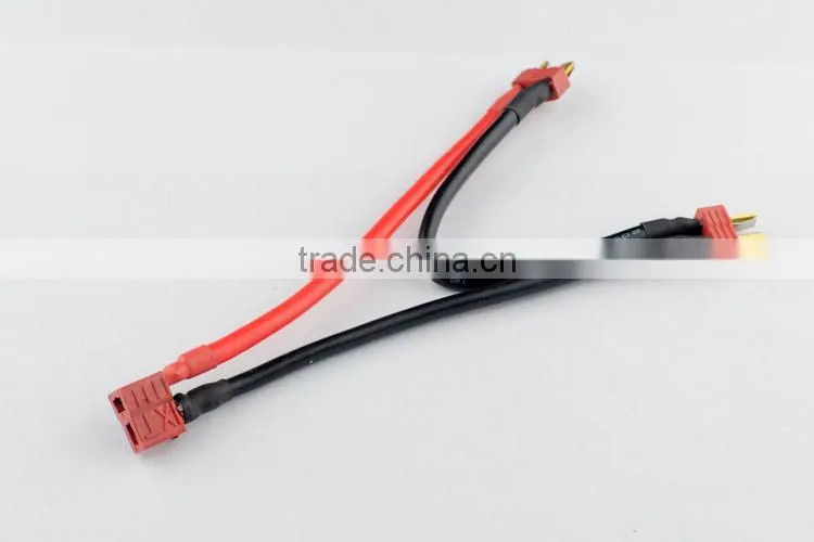 T plug Wire Switch Cable Connector 1F & 2M 12AWG Soft Silicone Wire
