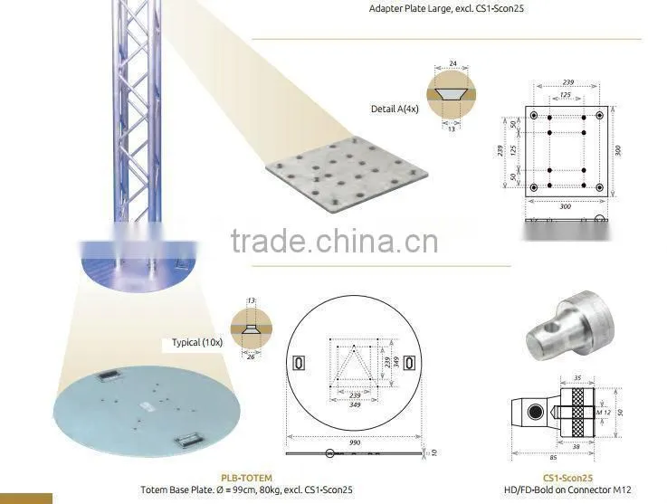 2mm-3mm Good price aluminum truss for exhibition