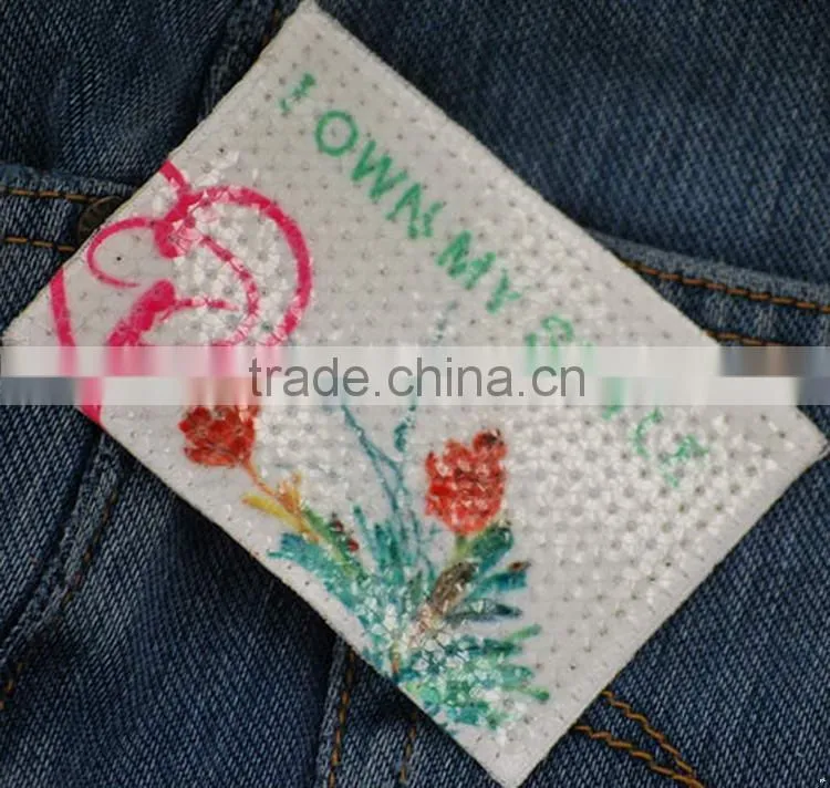Cheap price custom special discount leather patches series for jeans