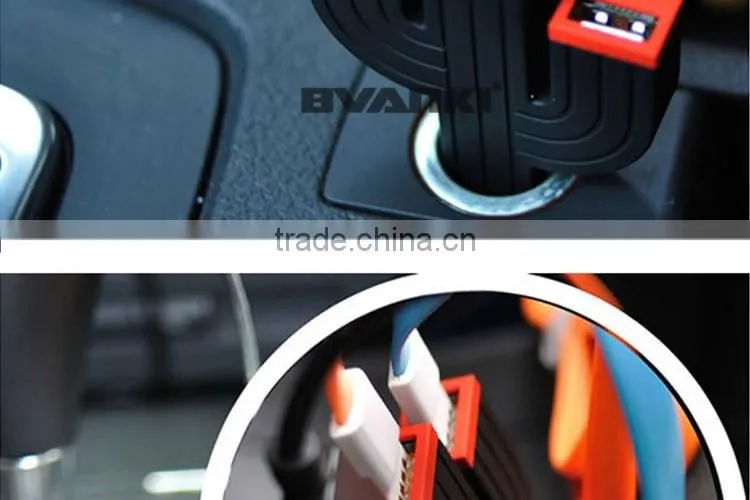 2016 new Electric Type and Mobile Phone Use fast charge cheap price 3 in 1 Car Charger Cactus Triple 3 USB Ports usb Car Charger