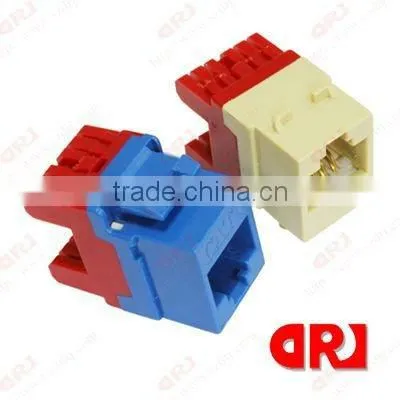 With different colors Cat5e UTP RJ45 Keystone Jack