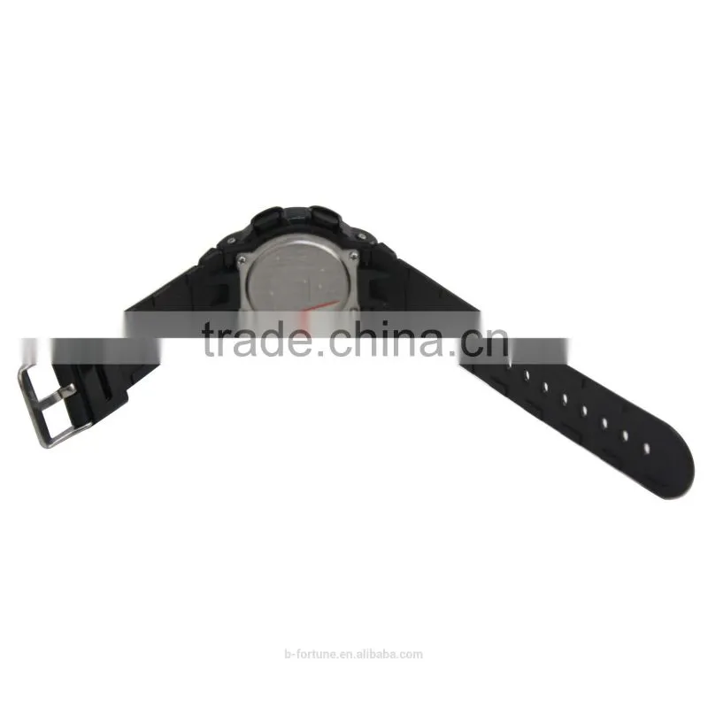 LP1340_BL Blue color Chrono Day Tech light pusher Multifunction Digital rubber Watch