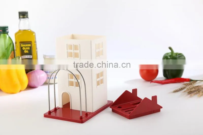 D681 Lovely Plastic Household products Modern Kitchen accessories Stainless Steel cutlery stand