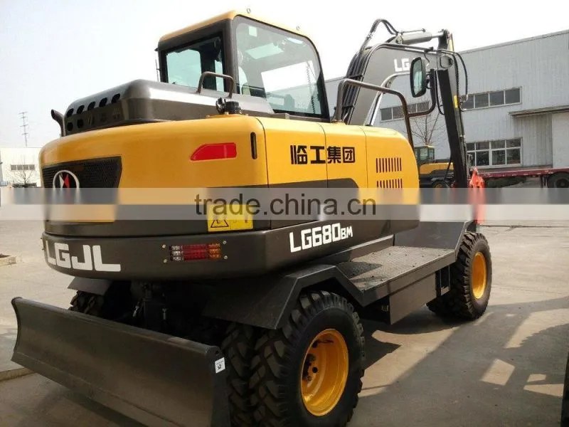 Atv Backhoe Excavator, Excavator for Sale, Excavator Parts, LG680 Excavator, Walking Wheel Excavator, 8T Wheel Excavator
