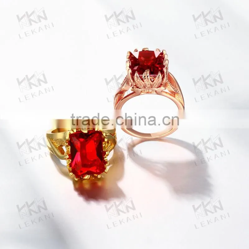 2015 New Wholesale brass yellow gold plated ring jewelry