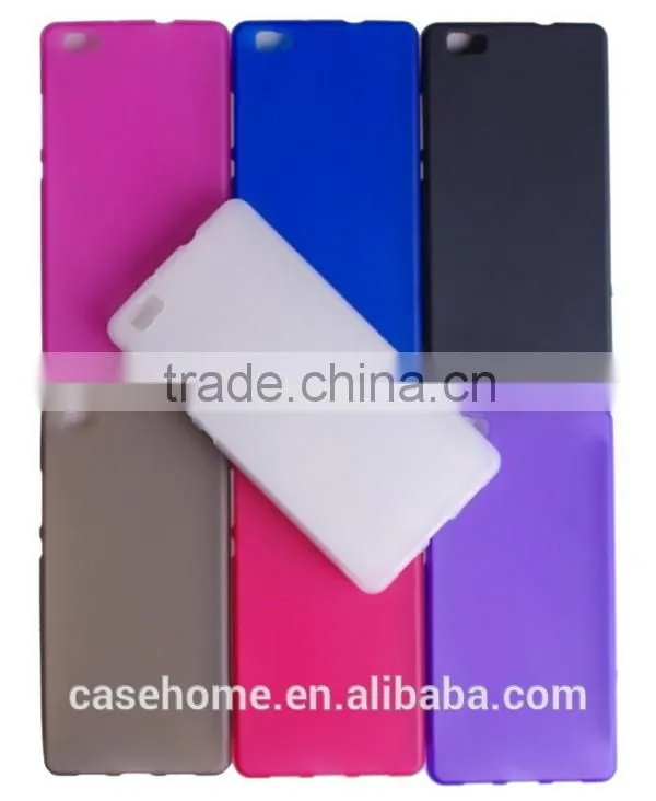 Slim TPU soft back cover case for huawei P8 lite