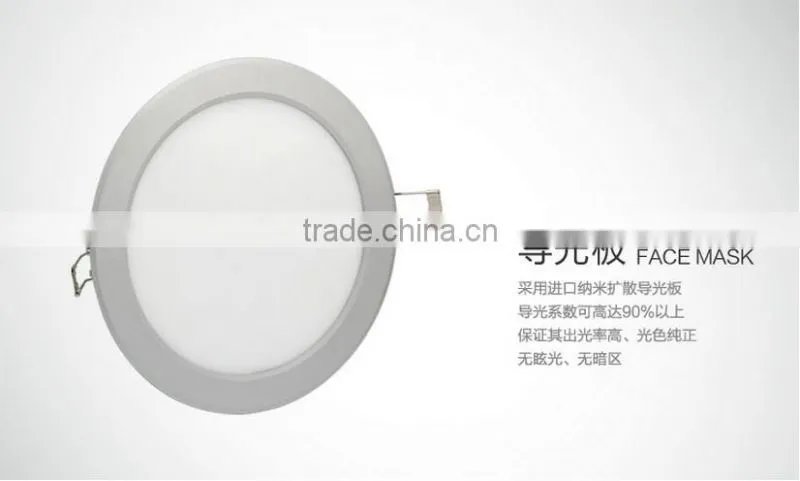 Ultra-thin LED panel lights 15w 1350LM Round Mini Dimmable LED Ceiling Light 185mm Hole Size