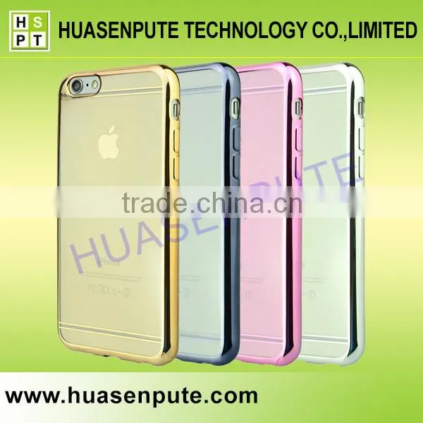 2016 New Arrival Design Ultra-Thin Electroplating Soft TPU Case For iPhone 6s