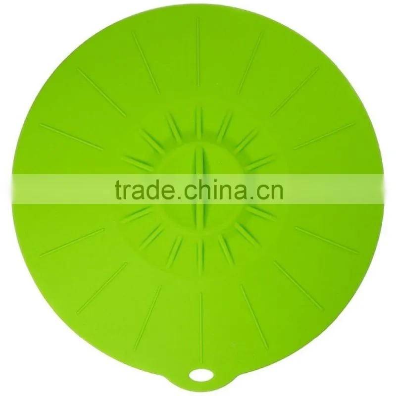 Colorful silicone suction covers ,safe silicone lids for pot,cup.bowl