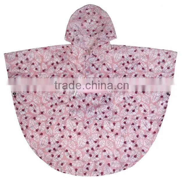 New Design Popular Custom Printed Rain Poncho