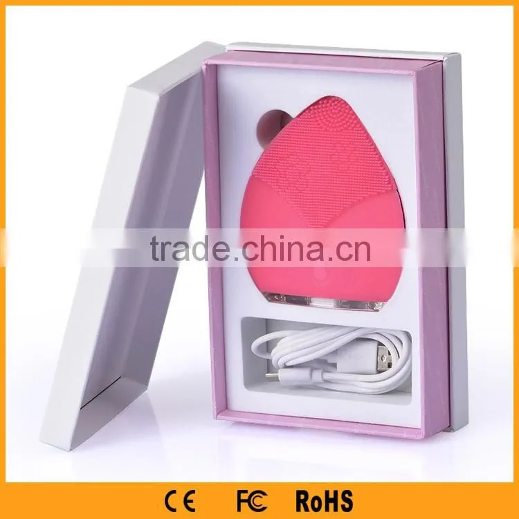 2015 Hot Deep Cleansing Silicone Electric Face Pack Brush
