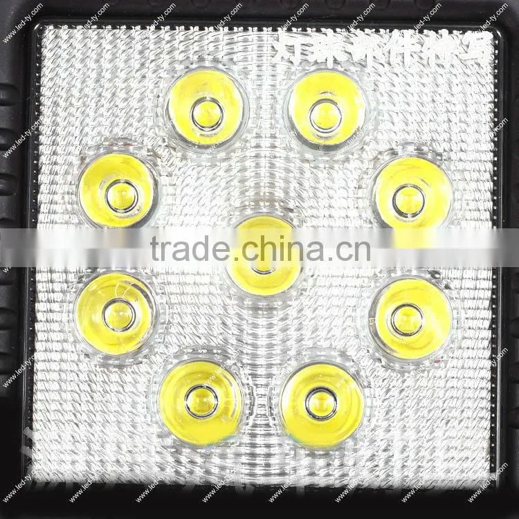 27w Epistar led work light,9pcs*3w,for ATV/UTV/OFF ROAD CAR/MINING