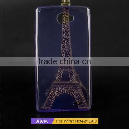 Keno 0.3mm Ultra Thin Clear Rubber Soft TPU Matte Back Cover Case for Infinix Note 2 X600