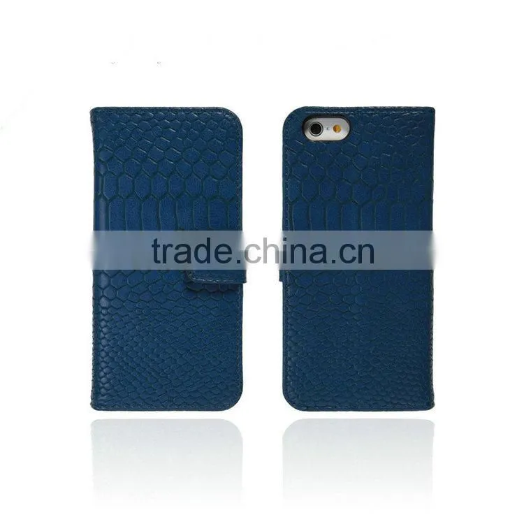 Premium Leather case with colorful cover for iPhone 6 leather case, for i Phone 6 flip cover case
