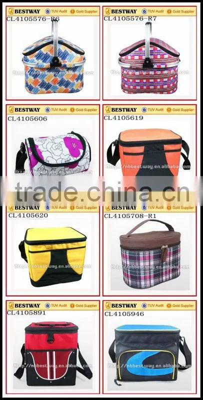 Luxury 6 can pack cooler bag, aluminium foil cooler bag