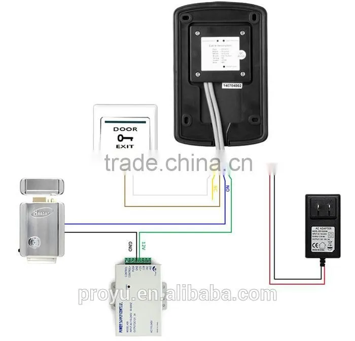 IP55 Waterproof Design 12 Ringtones Camera Intercom Doorbell Video Doorphone with ID Cards