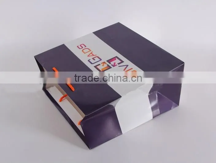 luxury paper shopping bag for men's wear clothing