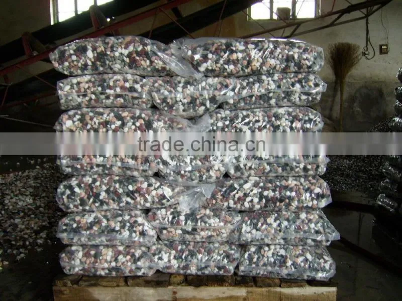 Natural Black basalt pebble stone
