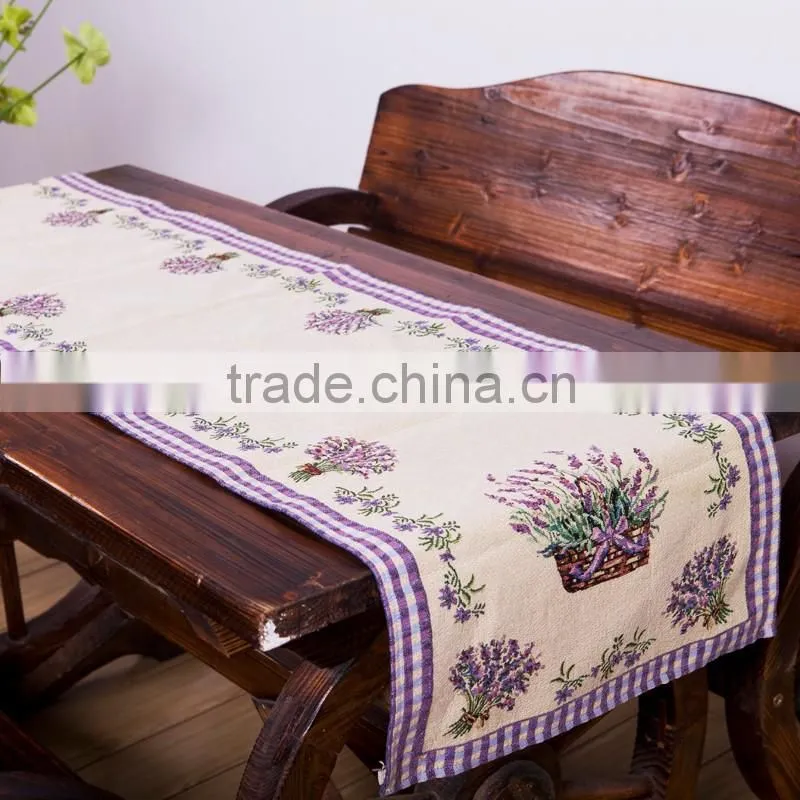Fancy lavender Table Runner For Wedding Party Table Decoration