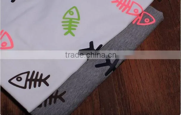 2014 the latest fashionable fishbone pattern t-shirt for lovers