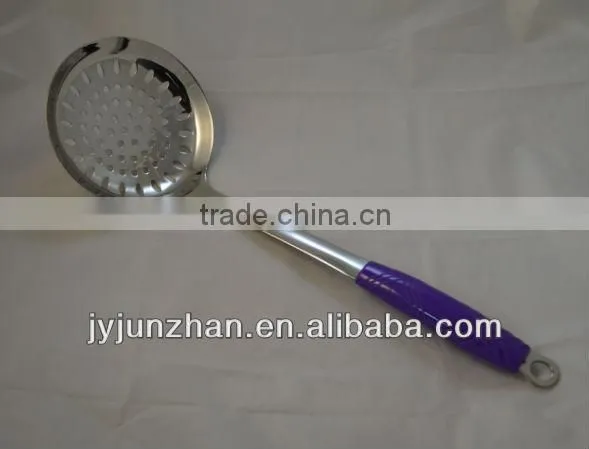 Highly PP handle Stainless Slotted Turner made by Junzhan Factory directly and sell directly
