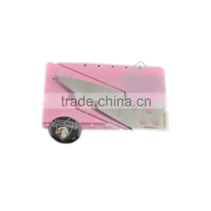 Mini plastic handle pocket knife for outdoor camping equipment