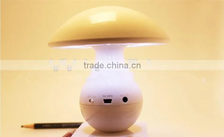Mushroom shape bedside music bluetooth led gift light