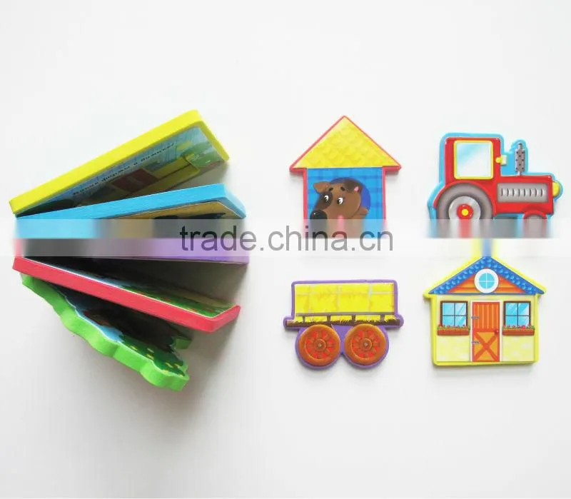High quality EVA soft foam book printing animal preschool child learning book