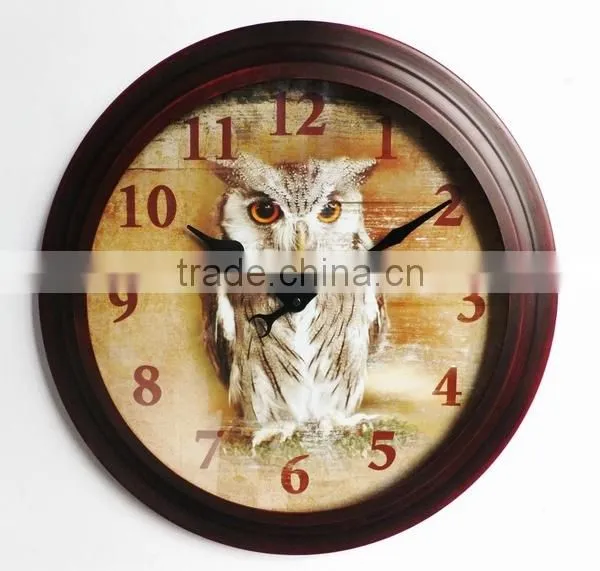 Dia 53 cm country style Round Metal Wall Clock,