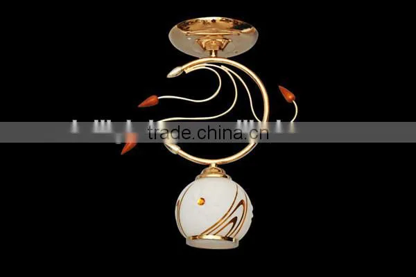 popular chandelier gold iron E27 ceiling glass chandelier