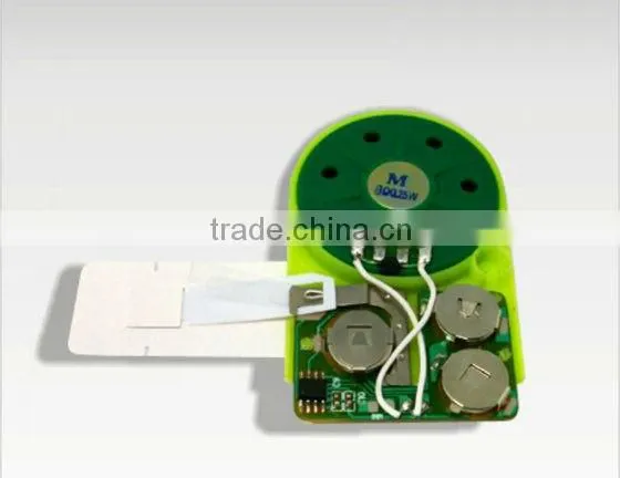 2016 customized low price recordable sound module for greeting card&music box with IC chip
