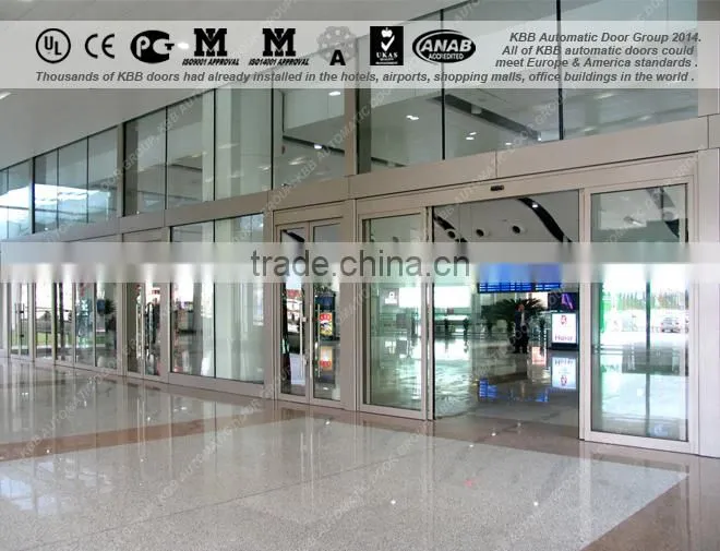 Hot sale sliding door, security glass, aluminium frame, CE UL ISO9001 ISO14001 certificate