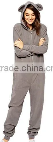 Wholesale China Women's Loose Hooded Fleece One Piece Onesie/Adult Panda Pajamas/Animal Jumpsuit