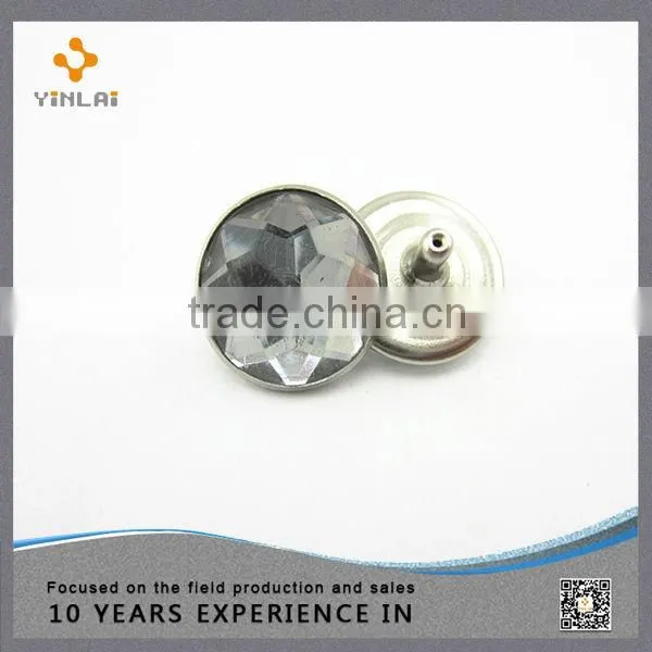 Metal crystal rhinestone rivet for decoration