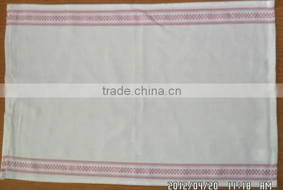 china manufacturer 40x60cm 58g blank kitchen tea towels with stripe border