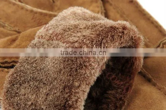 HS1319 double face leather gloves