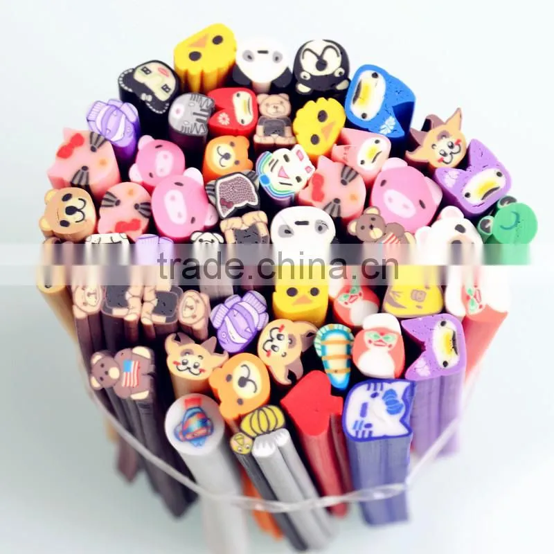 Fruit Nail Art Fimo 12 Style 3D Design Decoration Tips UV Acrylic clay Manicure Rhinestones Animal Fruit Fimo ZX:RT680