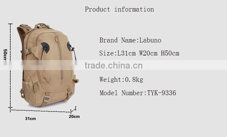 Camouflage outdoor hunting hiking camping backpack