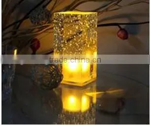 rechargable battery operated wedding party night club bar glowing light up round mini fashionable led crystal table lamp