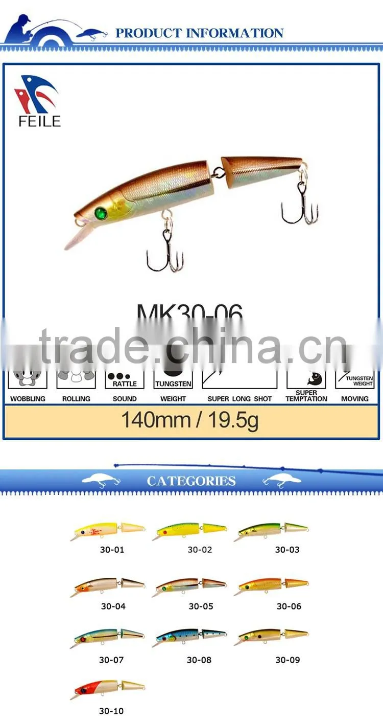 minnow artificial joined fishing bait