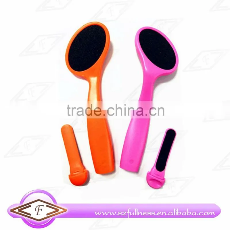Etching stainless steel callus remover foot file