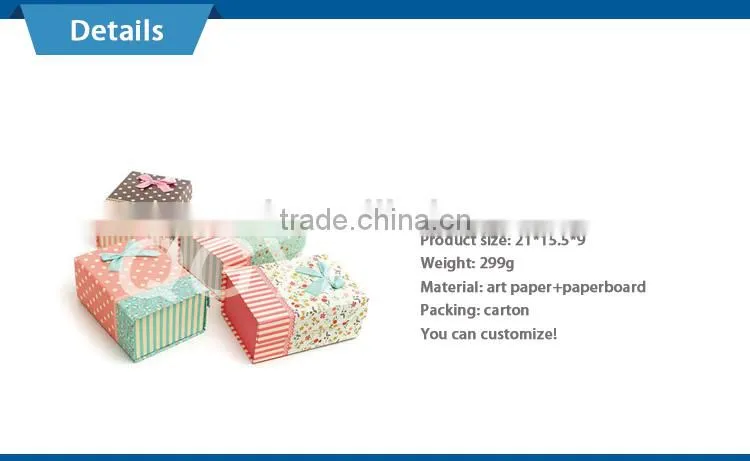 top grade quality rectangle folding paper box