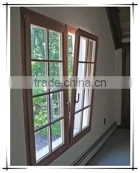 Wood color frame modern house tilt and turn window for sale