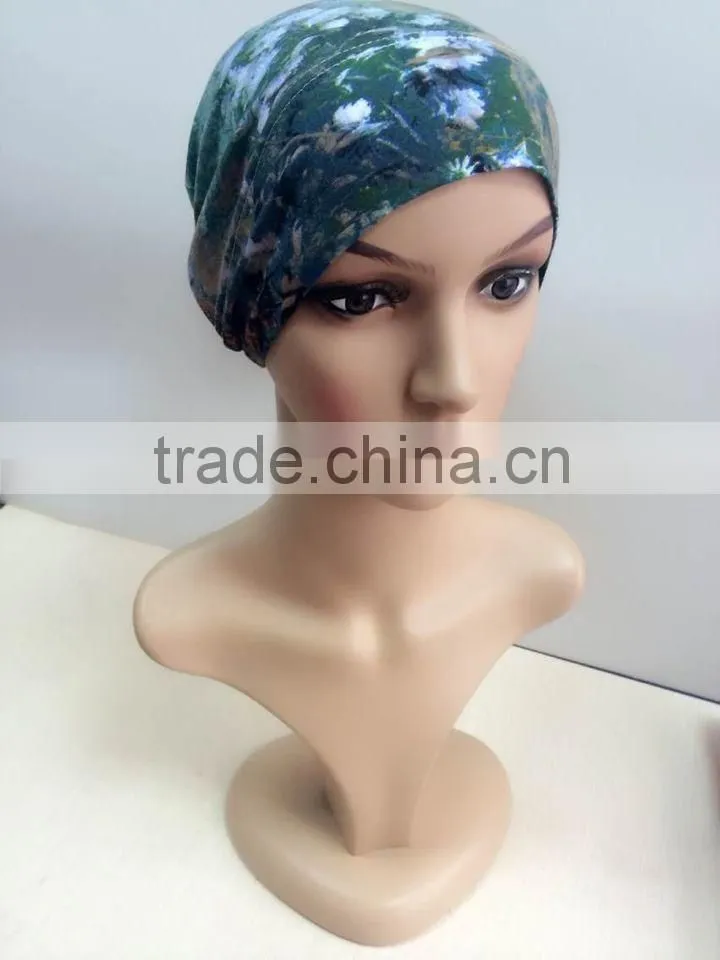 C073 new style print tube underscarf,muslim hats