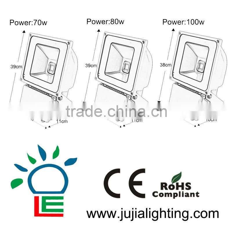 durable warm white CE 70w led flood light outdoor