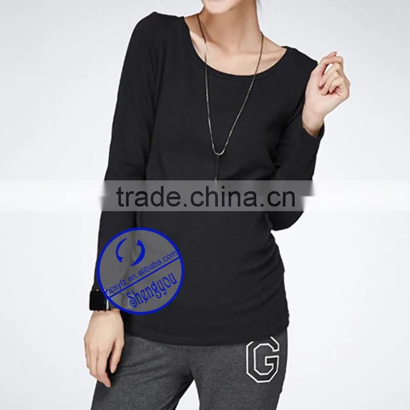 Custom high quality soft fabric outdoor black maternity clothes